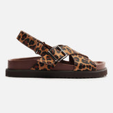 Sandália Papete Animal Print Tiras Cruzadas A 13708 0002 0004 Arezzo